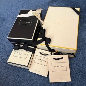 Bundle of Jo Malone Beauty Gift Boxes/Bags (empty)